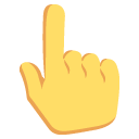 Emoji mão apontando para cima emoji emoticon mão apontando para cima emoticon