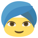 Emoji homem com turbante emoji emoticon homem com turbante emoticon