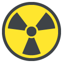 Emoji símbolo de radioativo radioatividade emoji emoticon símbolo de radioativo radioatividade emoticon