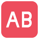 Emoji quadrado com letras AB emoji emoticon quadrado com letras AB emoticon