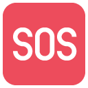 Emoji quadrado com SOS emoji emoticon quadrado com SOS emoticon