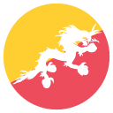 Emoji Bandeira do Butão emoji emoticon Bandeira do Butão emoticon