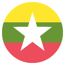 Emoji Bandeira de Myanmar Birmânia emoji emoticon Bandeira de Myanmar Birmânia emoticon