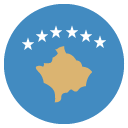 Emoji Bandeira de Kosovo emoji emoticon Bandeira de Kosovo emoticon