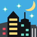 Emoji cidade a noite emoji emoticon cidade a noite emoticon