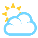 Emoji sol atrás da nuvem emoji emoticon sol atrás da nuvem emoticon