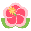 Emoji flor hibisco emoji emoticon flor hibisco emoticon