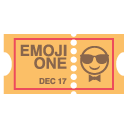 Emoji ingresso emoji emoticon ingresso emoticon