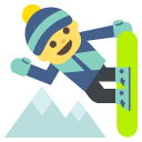 Emoji snowboarder emoji emoticon snowboarder emoticon
