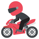 Emoji moto de corrida veículo emoji emoticon moto de corrida veículo emoticon
