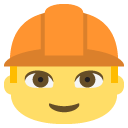 Emoji construtor capacete emoji emoticon construtor capacete emoticon