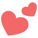 Emoji dois corações coraçãozinho amor emoji emoticon dois corações coraçãozinho amor emoticon