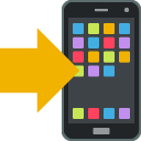 Emoji telefone celular com seta emoji emoticon telefone celular com seta emoticon