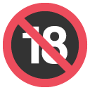 Emoji proibido para menores de 18 anos emoji emoticon proibido para menores de 18 anos emoticon