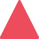 Emoji triângulo vermelho apontando para cima emoji emoticon triângulo vermelho apontando para cima emoticon