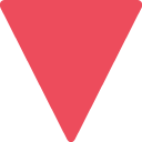 Emoji triângulo vermelho apontando para baixo emoji emoticon triângulo vermelho apontando para baixo emoticon