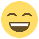 Emoji sorriso sorridente alegre feliz boca aberta olhos fechados emoji emoticon sorriso sorridente alegre feliz boca aberta olhos fechados emoticon