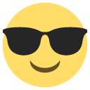 Emoji óculos de sol emoji emoticon óculos de sol emoticon