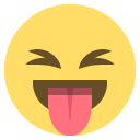 Emoji mostrando a língua olhos fechados emoji emoticon mostrando a língua olhos fechados emoticon