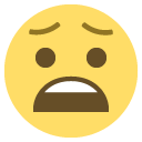 Emoji angustiado emoji emoticon angustiado emoticon