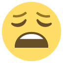 Emoji exausto cansado emoji emoticon exausto cansado emoticon