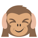 Emoji macaco tapando os ouvidos emoji emoticon macaco tapando os ouvidos emoticon