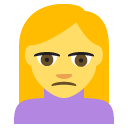 Emoji mulher triste emoji emoticon mulher triste emoticon