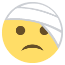 Emoji com curativo na cabeça ferido machucado emoji emoticon com curativo na cabeça ferido machucado emoticon
