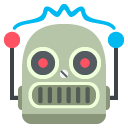 Emoji robô robozinho emoji emoticon robô robozinho emoticon