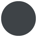 Emoji círculo médio preto emoji emoticon círculo médio preto emoticon