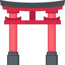 Emoji santuário de xintoísmo emoji emoticon santuário de xintoísmo emoticon