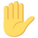 Emoji mão aberta emoji emoticon mão aberta emoticon